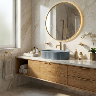 REA Umývadlo na dosku Vanda Blueberry Matt REA-U3535