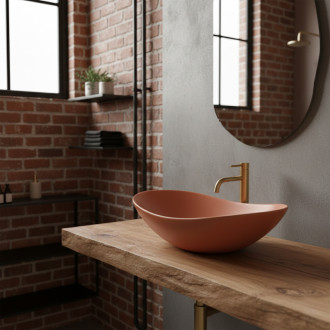 REA Umývadlo na dosku ROYAL Cinnamon Matt REA-U3530