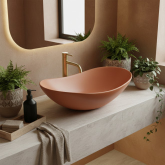 REA Umývadlo na dosku ROYAL Cinnamon Matt REA-U3530