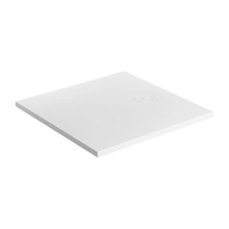 Omnires AQUAROCK kompozitná sprchová vanička, 80 x 80 cm, biela mat AQUAROCK80-KBM