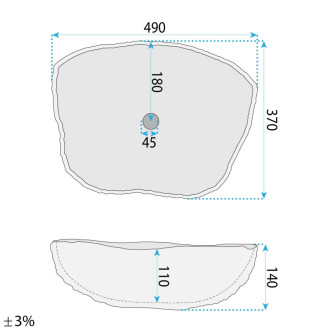 REA Umývadlo na dosku Isla Marlo REA-U3512