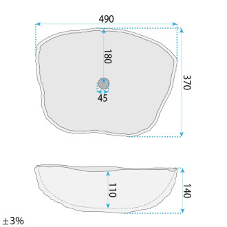 REA Umývadlo na dosku Isla Marlo REA-U3512