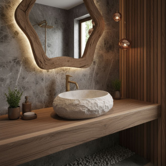 REA Umývadlo na dosku Mika Beige REA-U4332