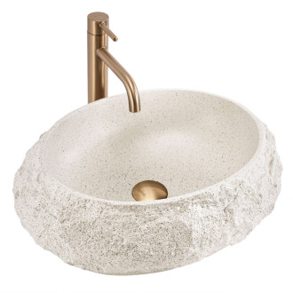 REA Umývadlo na dosku Mika Beige REA-U4332