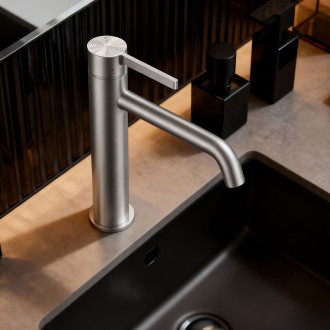 REA Umývadlová batéria Foster Brush Nickel High REA-B6324 REA-B6324