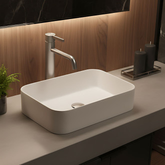 REA Umývadlová batéria Foster Brush Nickel High REA-B6324 REA-B6324