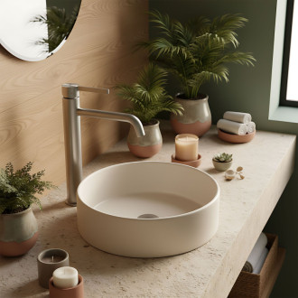 REA Umývadlová batéria Foster Brush Nickel High REA-B6324 REA-B6324