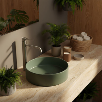 REA Umývadlová batéria Foster Brush Nickel High REA-B6324 REA-B6324