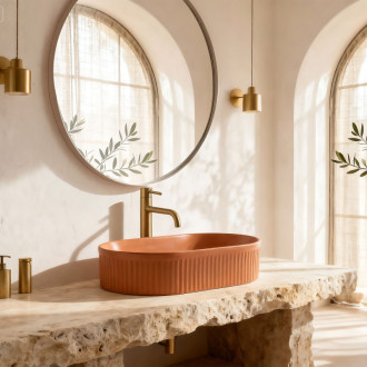 REA Umyvadlo na desku Vanda Cinnamon Matt REA-U6377 REA-U6377