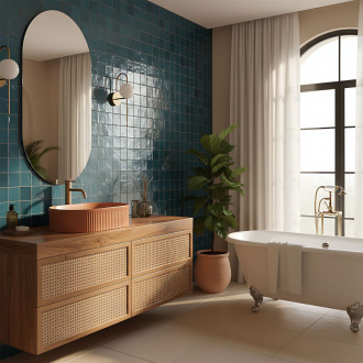 REA Umyvadlo na desku Vanda Cinnamon Matt REA-U6377 REA-U6377