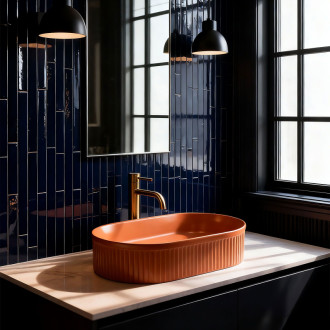 REA Umyvadlo na desku Vanda Cinnamon Matt REA-U6377 REA-U6377