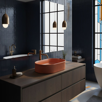 REA Umyvadlo na desku Vanda Cinnamon Matt REA-U6377 REA-U6377