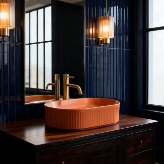 REA Umyvadlo na desku Vanda Cinnamon Matt REA-U6377 REA-U6377