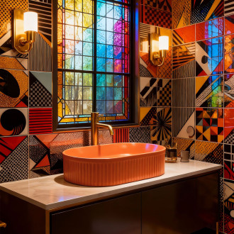 REA Umyvadlo na desku Vanda Cinnamon Matt REA-U6377 REA-U6377