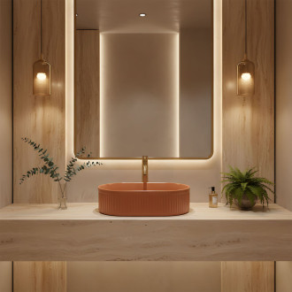 REA Umyvadlo na desku Vanda Cinnamon Matt REA-U6377 REA-U6377