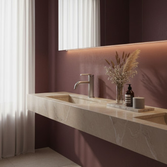 REA Umývadlová batéria Argon Brush Nickel Low REA-B6449