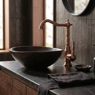 REA Umyvadlová baterie Bona Brush Copper High REA-B6528