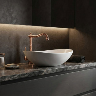 REA Umyvadlová baterie Bona Brush Copper High REA-B6528