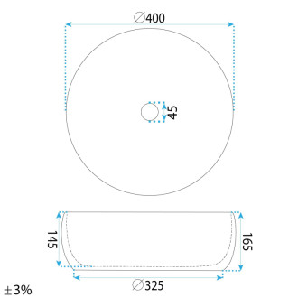 REA Umývadlo na dosku Galaxy REA-U0640