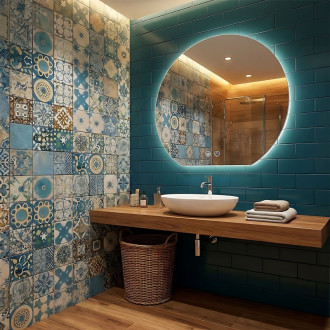 REA Zrkadlo LED 80cm Fabio HOM-00910