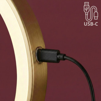 REA Zrkadlo LED Glow Brush Gold HOM-70002