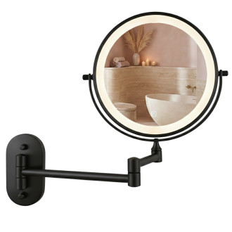 REA Zrcadlo LED Glow Black HOM-70000