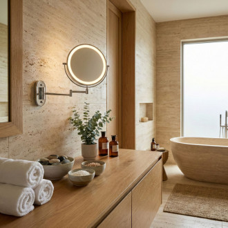 REA Zrkadlo LED Glow Chrome HOM-70003