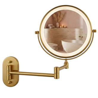 REA Zrkadlo LED Glow Old Gold HOM-70001