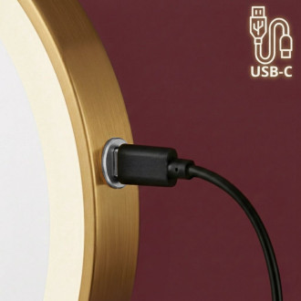 REA Zrkadlo LED Glow Old Gold HOM-70001