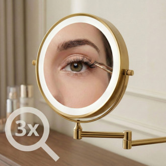 REA Zrkadlo LED Glow Old Gold HOM-70001