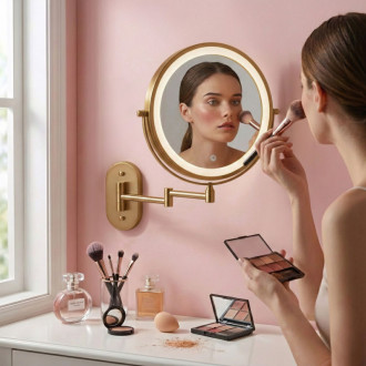 REA Zrkadlo LED Glow Old Gold HOM-70001