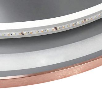 REA Zrkadlo LED 100cm MMJ BRUSH COPPER HOM-05498