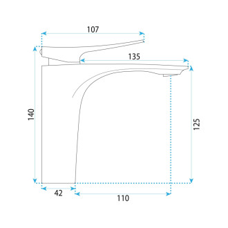 REA Umývadlová batéria Vision Gold Low REA-B6341