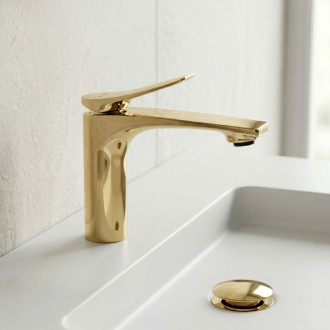 REA Umývadlová batéria Vision Gold Low REA-B6341