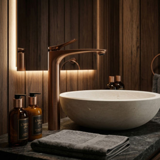 REA Umývadlová batéria Vision Brush Copper High REA-B6490