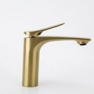 REA Umývadlová batéria Vision Gold Brush Low REA-B6342