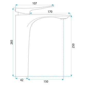 REA Umývadlová batéria Vision Chrome High REA-B6344