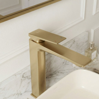 REA Umyvadlová baterie Prime Brush Gold High REA-B6733