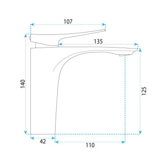 REA Umyvadlová baterie Vision Copper Brush Low REA-B6343