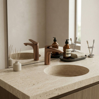 REA Umyvadlová baterie Vision Copper Brush Low REA-B6343