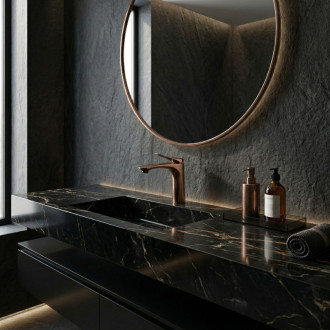 REA Umyvadlová baterie Vision Copper Brush Low REA-B6343