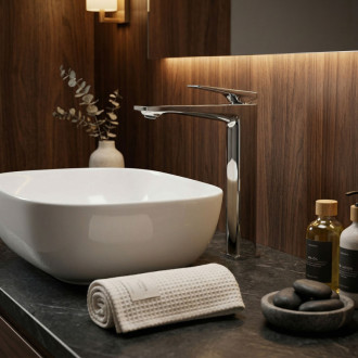 REA Umývadlová batéria Prime Chrome High REA-B6774