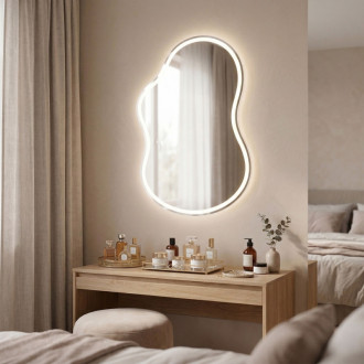 REA Zrkadlo LED UNO 80x55 cm HOM-01515