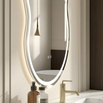 REA Zrkadlo LED UNO 80x55 cm HOM-01515