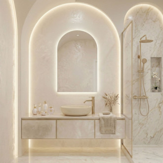 REA Zrkadlo LED 90x60cm TOP-1 HOM-01520