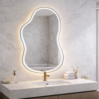 REA Zrkadlo LED UNO DOUBLE 80x55 cm HOM-01516