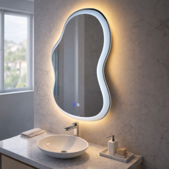 REA Zrkadlo LED UNO DOUBLE 80x55 cm HOM-01516