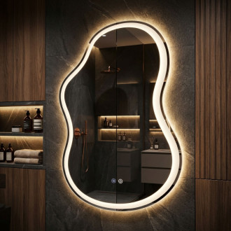 REA Zrkadlo LED UNO DOUBLE 80x55 cm HOM-01516