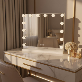 REA Zrcadlo LED HOLLYWOOD White HOM-12010