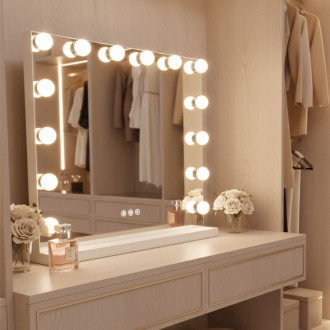 REA Zrkadlo LED HOLLYWOOD White HOM-12010